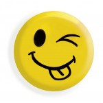 Magnesy do tablic Uśmiech 8 sztuk Żółte