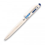 Długopis olejowy Tetis wkład niebieski 0,7 mm biały