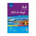Blok do Malowania Farbami Akrylowymi Olejnymi A4 190 g/m2 15 arkuszy