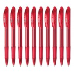 10x Długopis Pentel BK-417 automatyczny czerwony