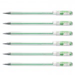 Długopis Pentel Bk 77 zielony - 6 sztuk