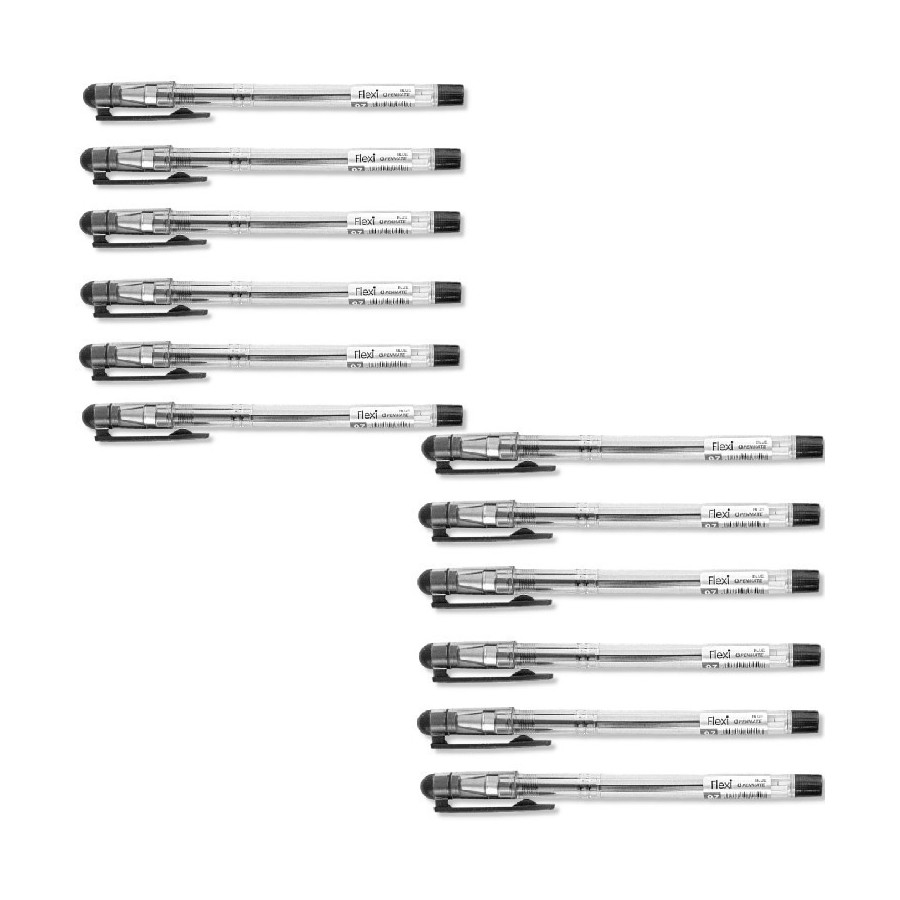 Dlugopis-0-7-mm-Czarny-PENMATE-FLEXI-12szt