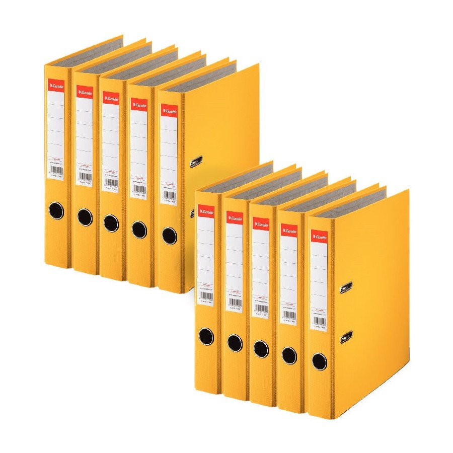 Segregator-Esselte-Eco-A4-50-MM-ŻÓŁTY-10-szt