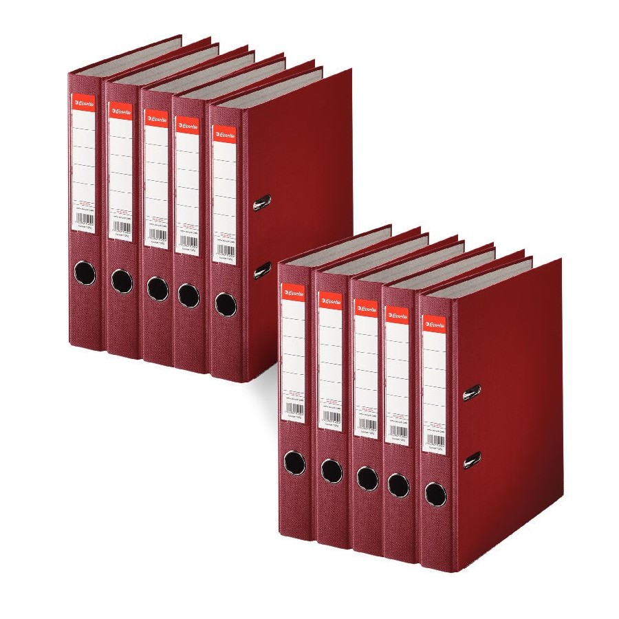 Segregator-Esselte-Eco-A4-50-MM-BORDOWY-10szt